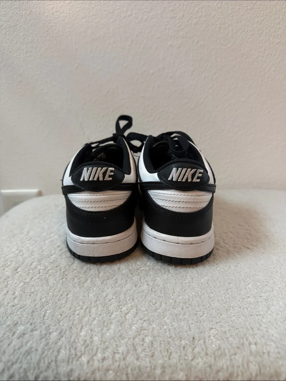 Nike Kids Black and White Low-Top Sneakers
